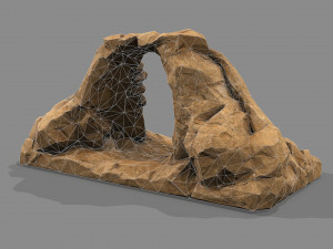 Cave Entrance Desert rock 05 3D 모델