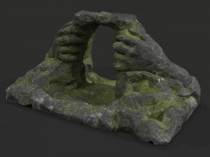 Cave Entrance Desert rock 06 Modelo 3D