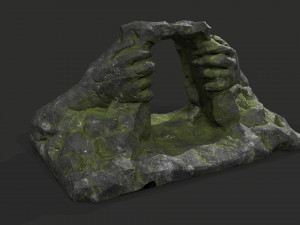Cave Entrance Desert rock 06 3D Модель