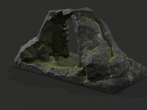 Cave Entrance Desert rock 06 3D Модель