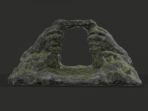 Cave Entrance Desert rock 06 3D Модель