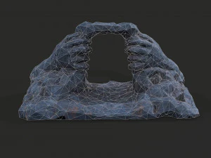 Cave Entrance Cliff rock 07 3D Model