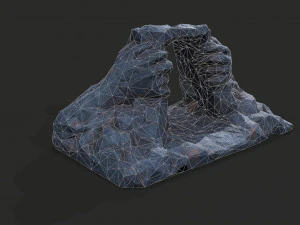Cave Entrance Cliff rock 07 3D Model