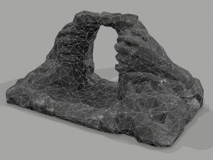 Cave Entrance Cliff rock 08 Model 3D