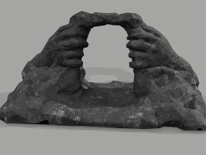 Cave Entrance Cliff rock 08 3D Model