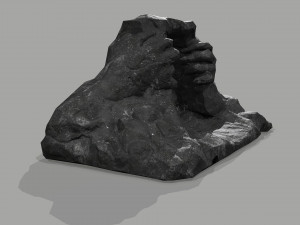 Cave Entrance Cliff rock 08 Model 3D