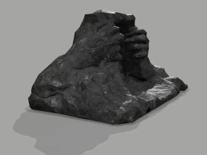 Cave Entrance Cliff rock 08 3D Model