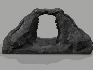 Cave Entrance Cliff rock 08 Model 3D