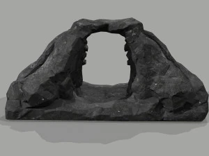 Cave Entrance Cliff rock 08 3D Model
