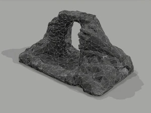 Cave Entrance Cliff rock 08 3D Model