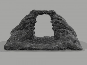 Cave Entrance Cliff rock 08 Model 3D