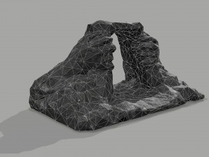 Cave Entrance Cliff rock 08 Model 3D