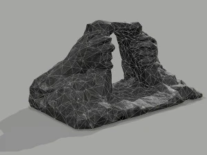 Cave Entrance Cliff rock 08 3D Model