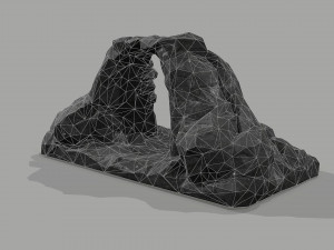 Cave Entrance Cliff rock 08 Model 3D