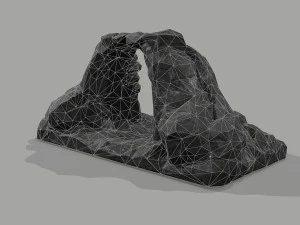 Cave Entrance Cliff rock 08 3D Model