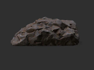 Stairs Stone 01 3D Model