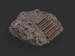 Stairs Stone 01 3D Model