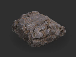 Stairs Stone 01 3D Model