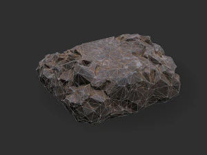 Stairs Stone 01 3D Model