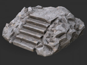 Stairs Stone 02 3D मॉडल