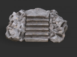 Stairs Stone 02 3D मॉडल