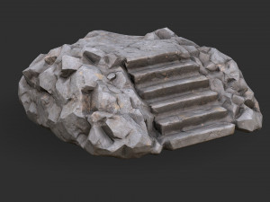 Stairs Stone 02 3D मॉडल