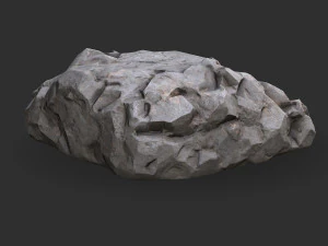 Stairs Stone 02 3D Model