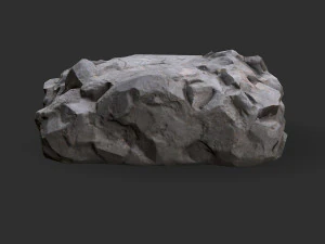 Stairs Stone 02 3D Model