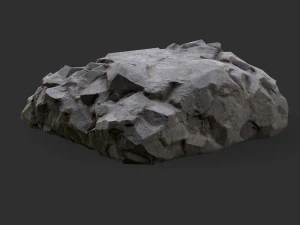 Stairs Stone 02 3D Model