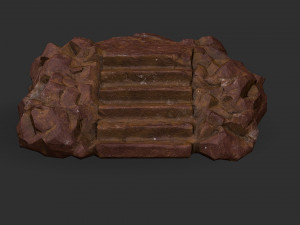Stairs Stone 03 Modello 3D