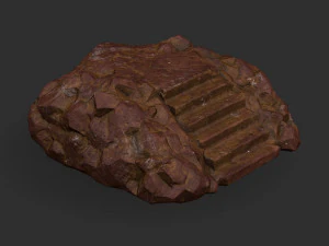 Stairs Stone 03 3D Model