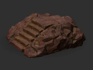 Stairs Stone 03 3D Model