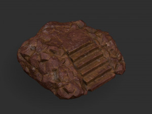 Stairs Stone 03 Modello 3D