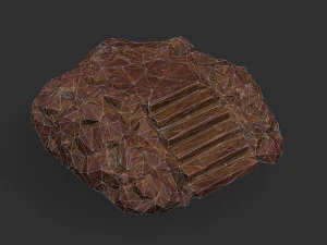 Stairs Stone 03 3D Model