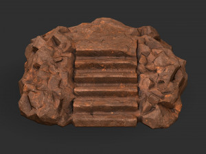Stairs Stone 04 Modello 3D