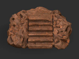 Stairs Stone 04 3D Model