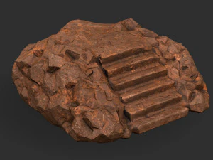 Stairs Stone 04 3D Model
