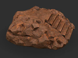 Stairs Stone 04 3D Model