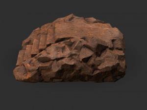 Stairs Stone 04 Modello 3D