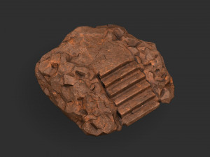 Stairs Stone 04 Modello 3D