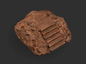 Stairs Stone 04 3D Model
