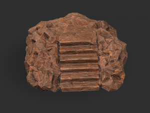 Stairs Stone 04 Modello 3D