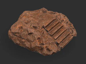 Stairs Stone 04 3D Model