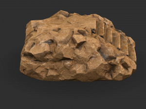 Stairs Stone 05 Model 3D