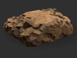Stairs Stone 05 3D Model