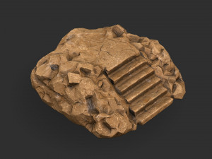 Stairs Stone 05 Model 3D
