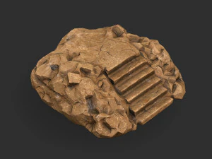 Stairs Stone 05 3D Model