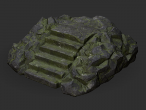 Stairs Stone 06 3D Model