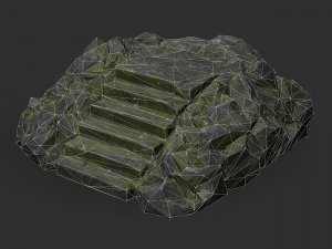 Stairs Stone 06 3D-Modell
