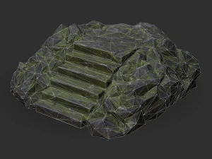 Stairs Stone 06 3D Model